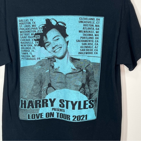 Harry Styles Love On Tour 2021 Graphic T Shirt Medium - Picture 4 of 9